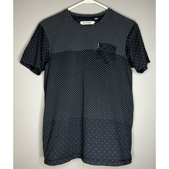 Ben Sherman : cotton patterned basic pocket tee - Picture 3 of 9